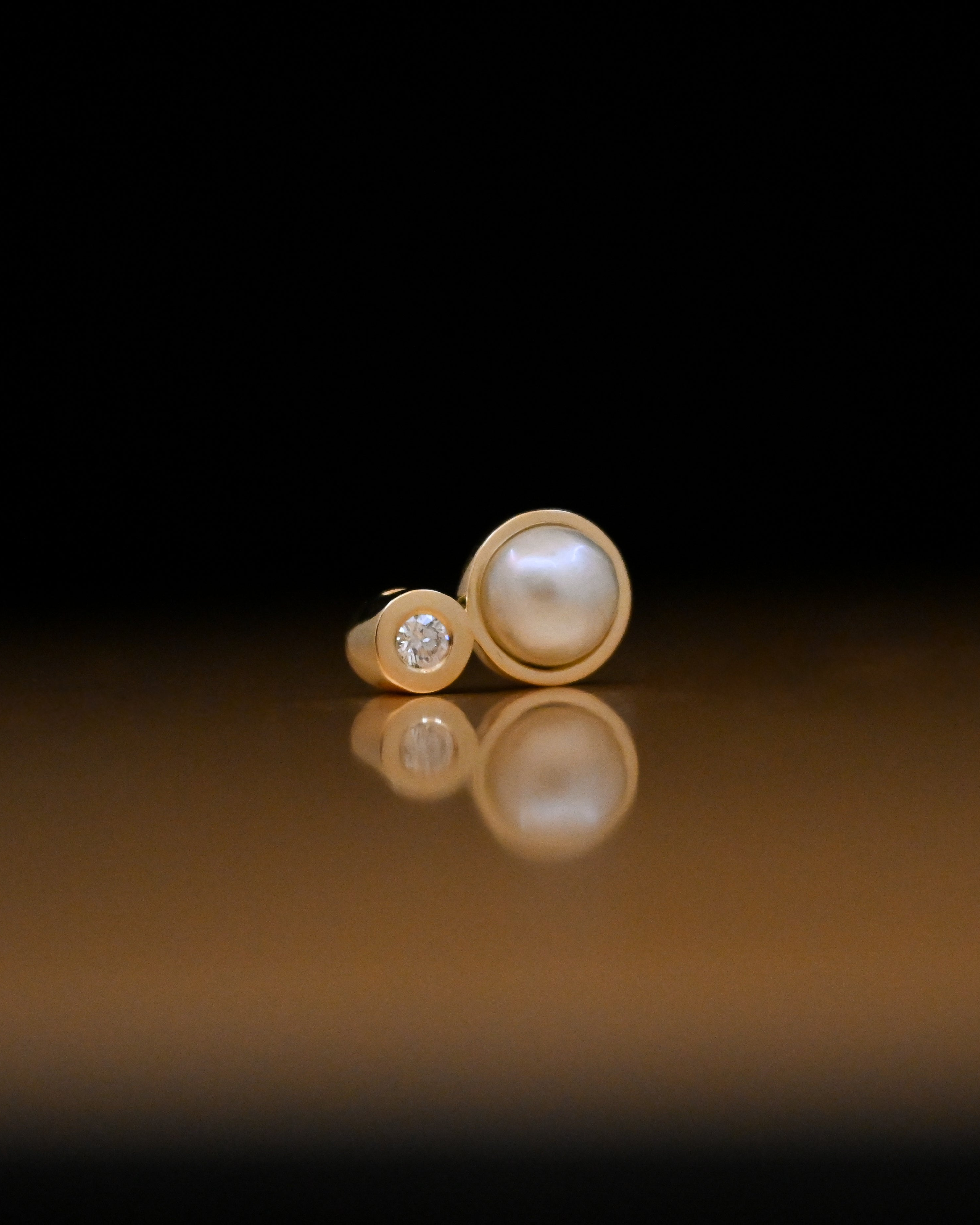 Pearl and Diamond Pendant for a Bespoke 9ct Gold Necklace