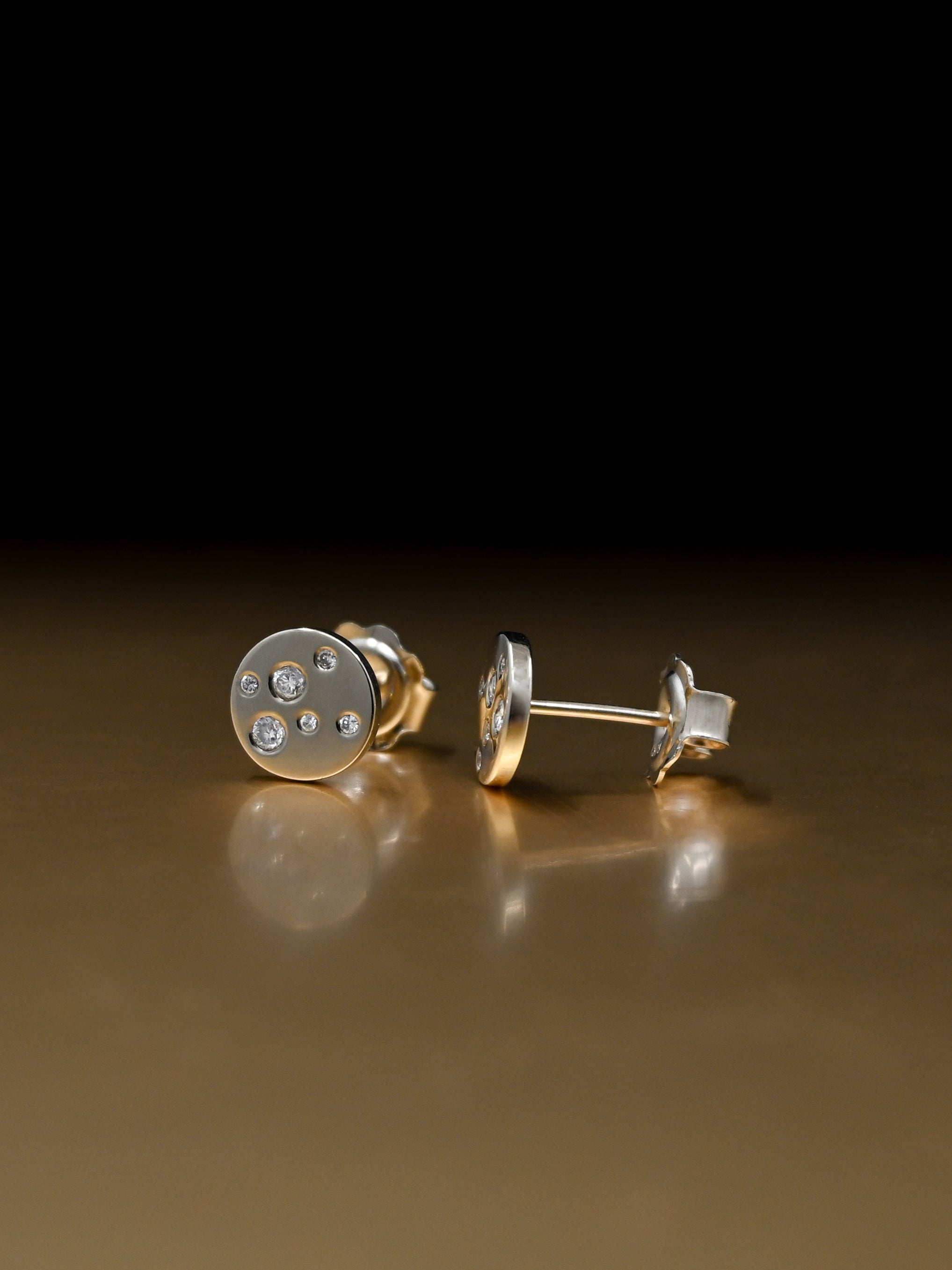 Yellow Gold Diamond Earrings Remodel, Bespoke Jewellery based in Tarporley, Cheshire