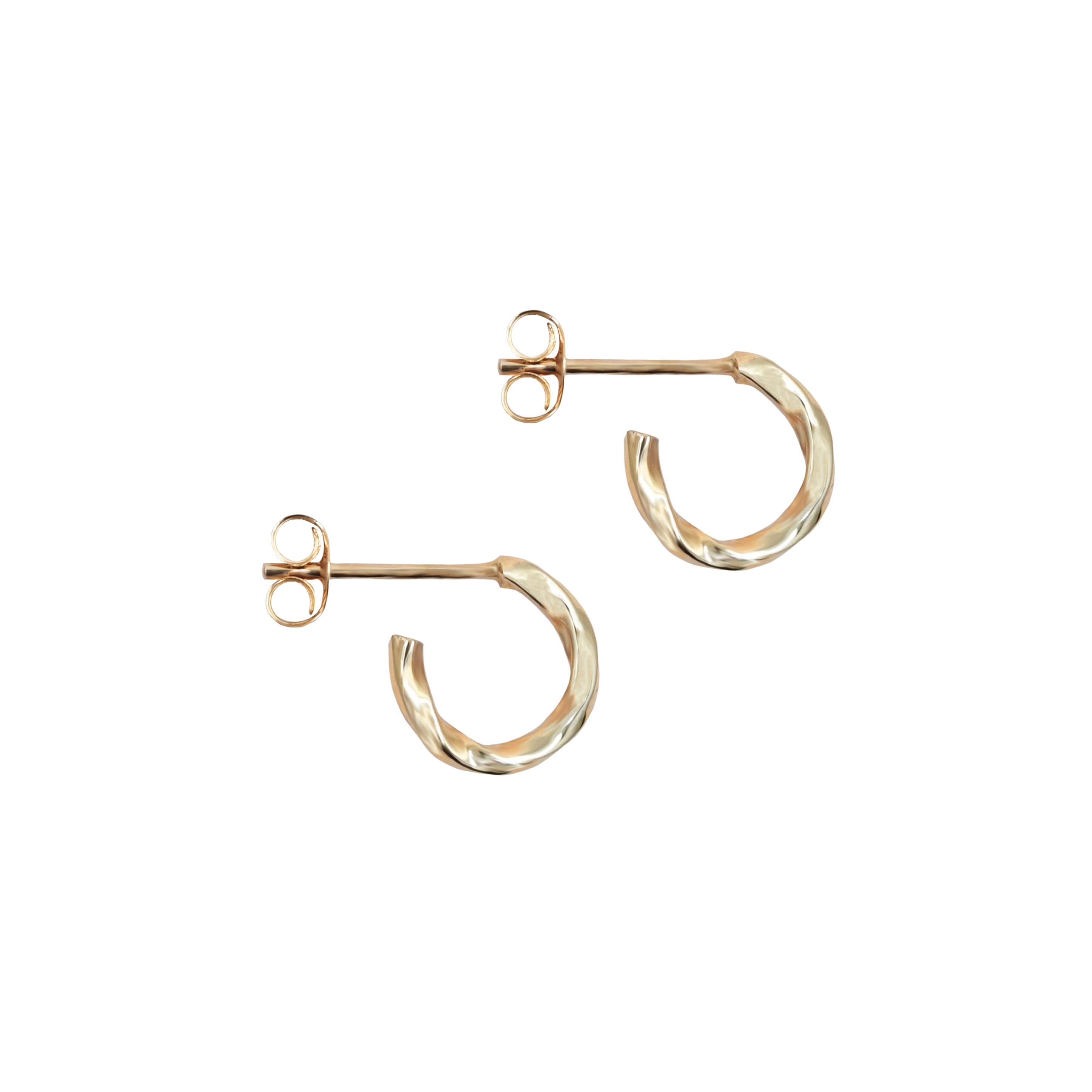 Solid Gold Huggie Hoop Earrings