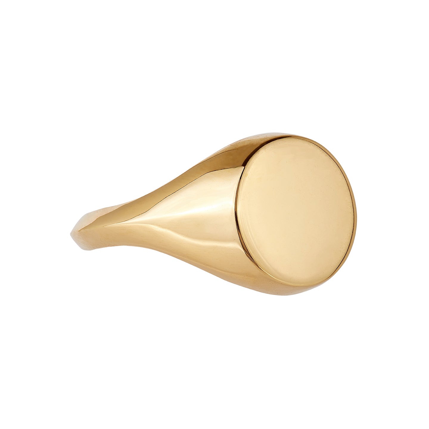 9ct solid yellow gold and 18ct solid yellow gold men's diamond signet ring, ethical and sustainable jewellery, handmade in the UK