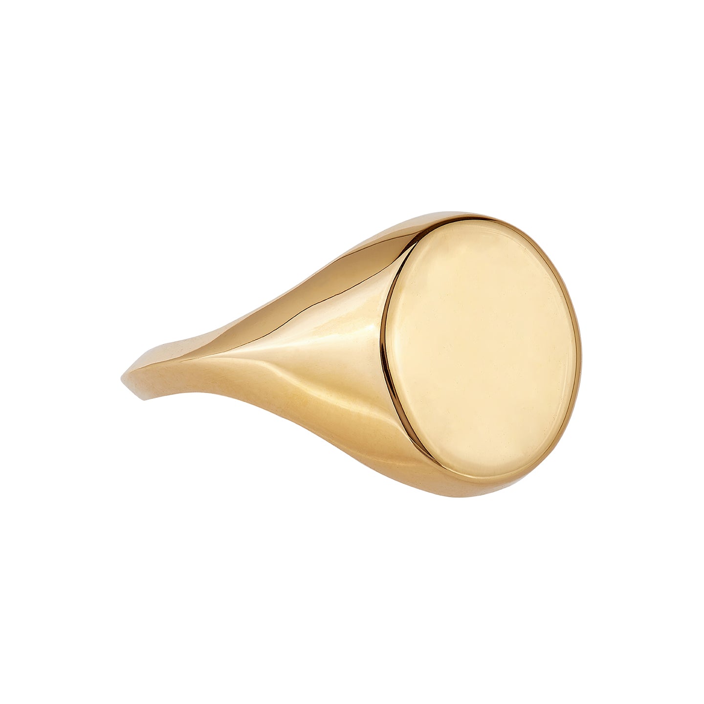 9ct solid yellow gold and 18ct solid yellow gold men's diamond signet ring, ethical and sustainable jewellery, handmade in the UK