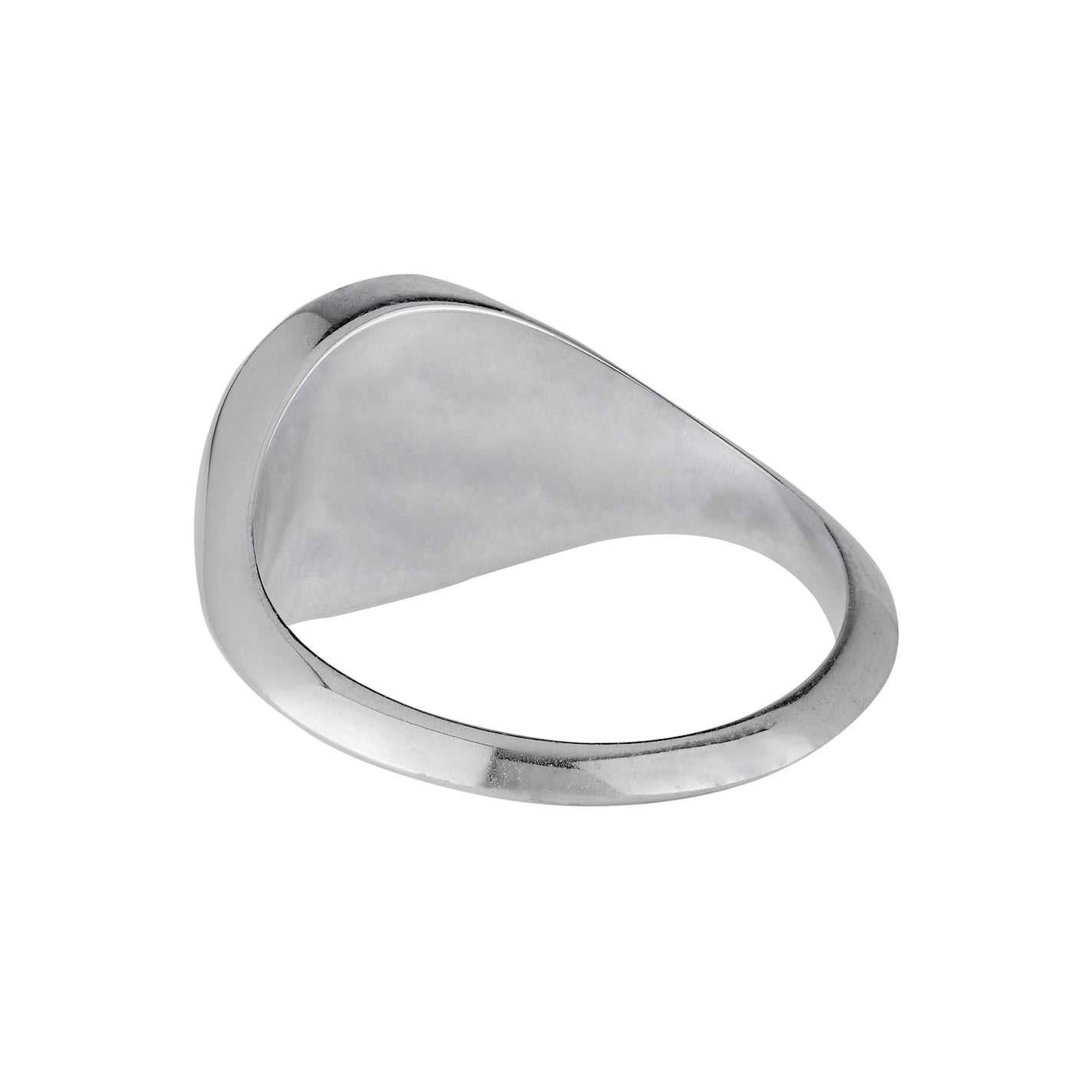 100% recycled silver engraved signet pinkie ring, ethical and sustainable jewellery, handmade in the UK