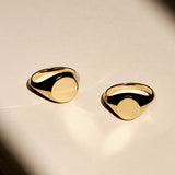 Men's Oval Signet Ring