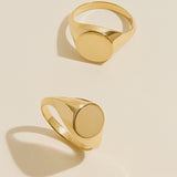 Men's Oval Signet Ring