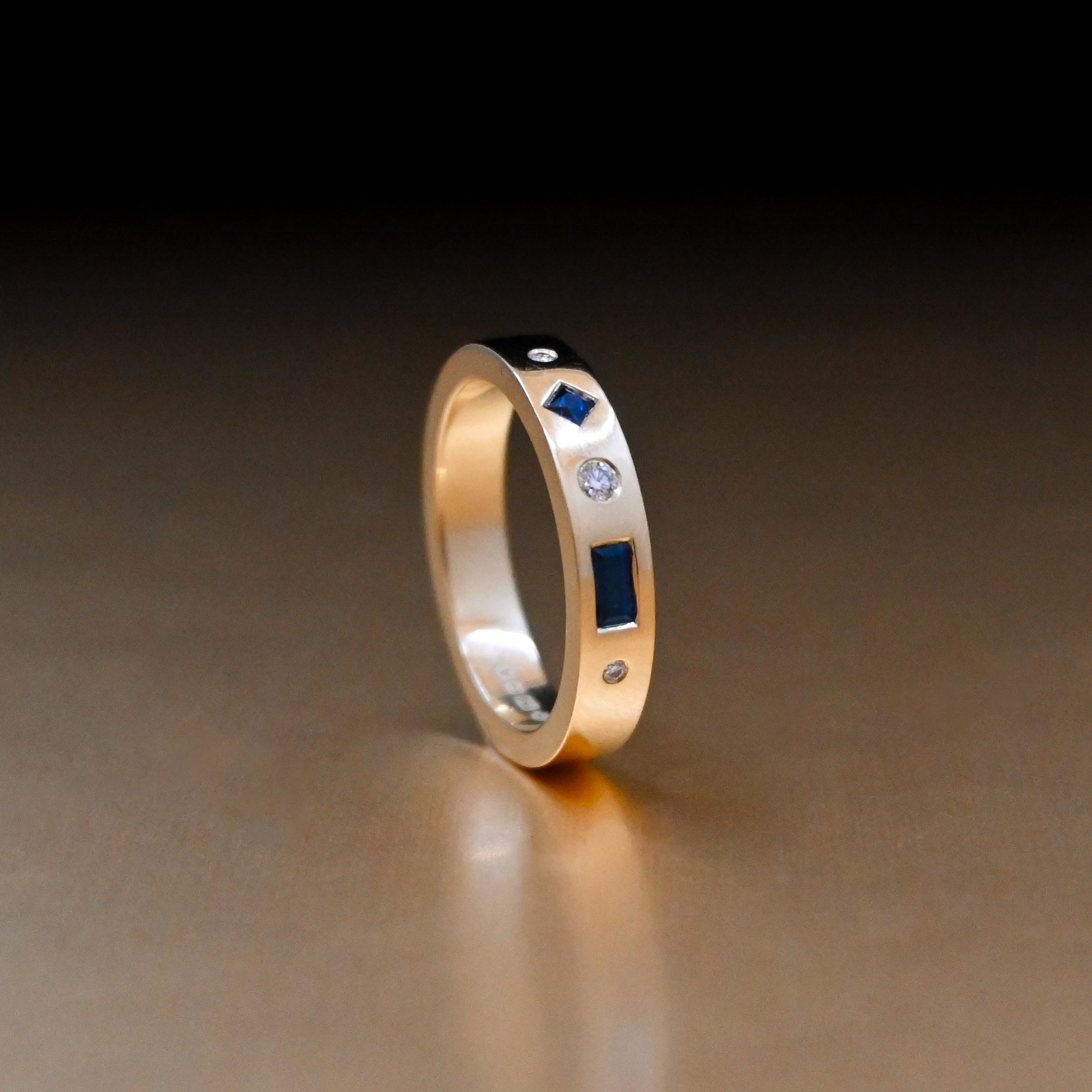 Recycled gold sapphire diamond jewellery redesign UK