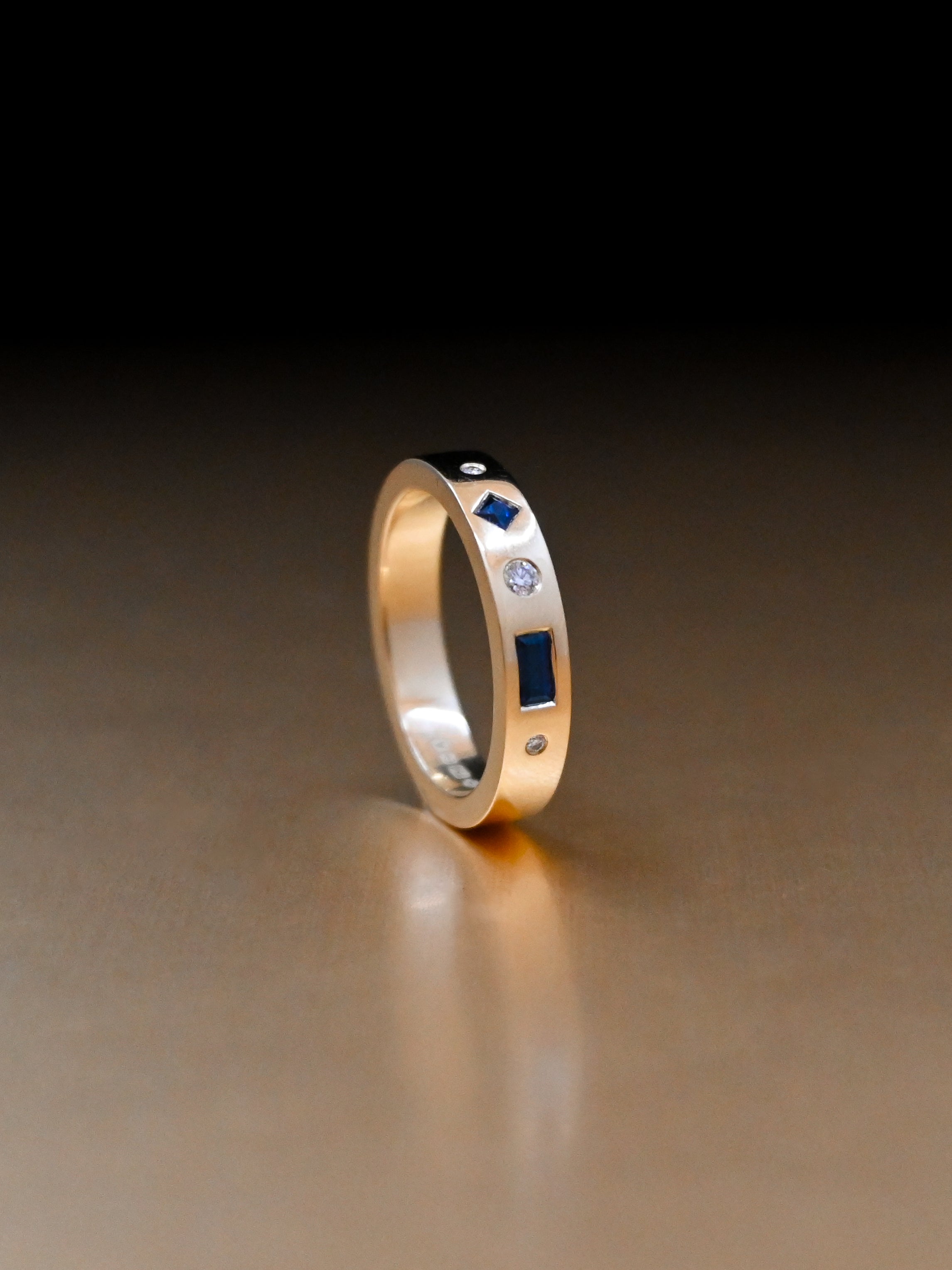 Recycled gold sapphire diamond jewellery redesign UK