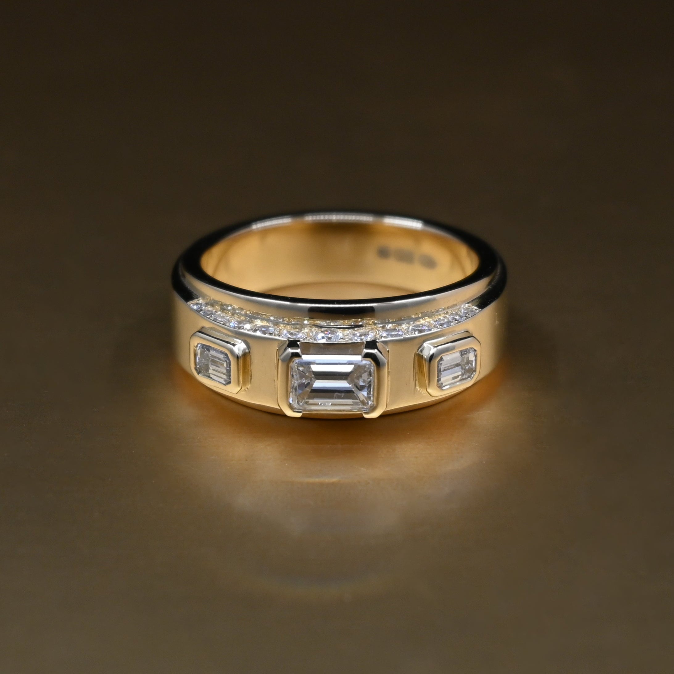 Remodelled yellow gold diamond ring