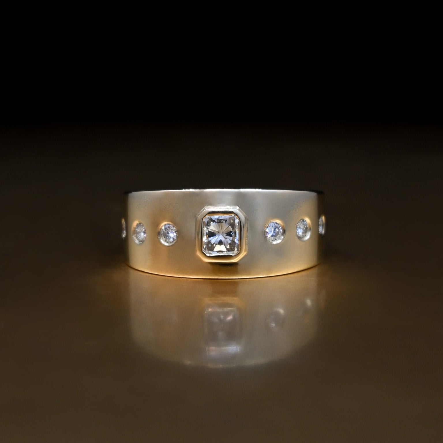 recycled gold diamond ring remodel