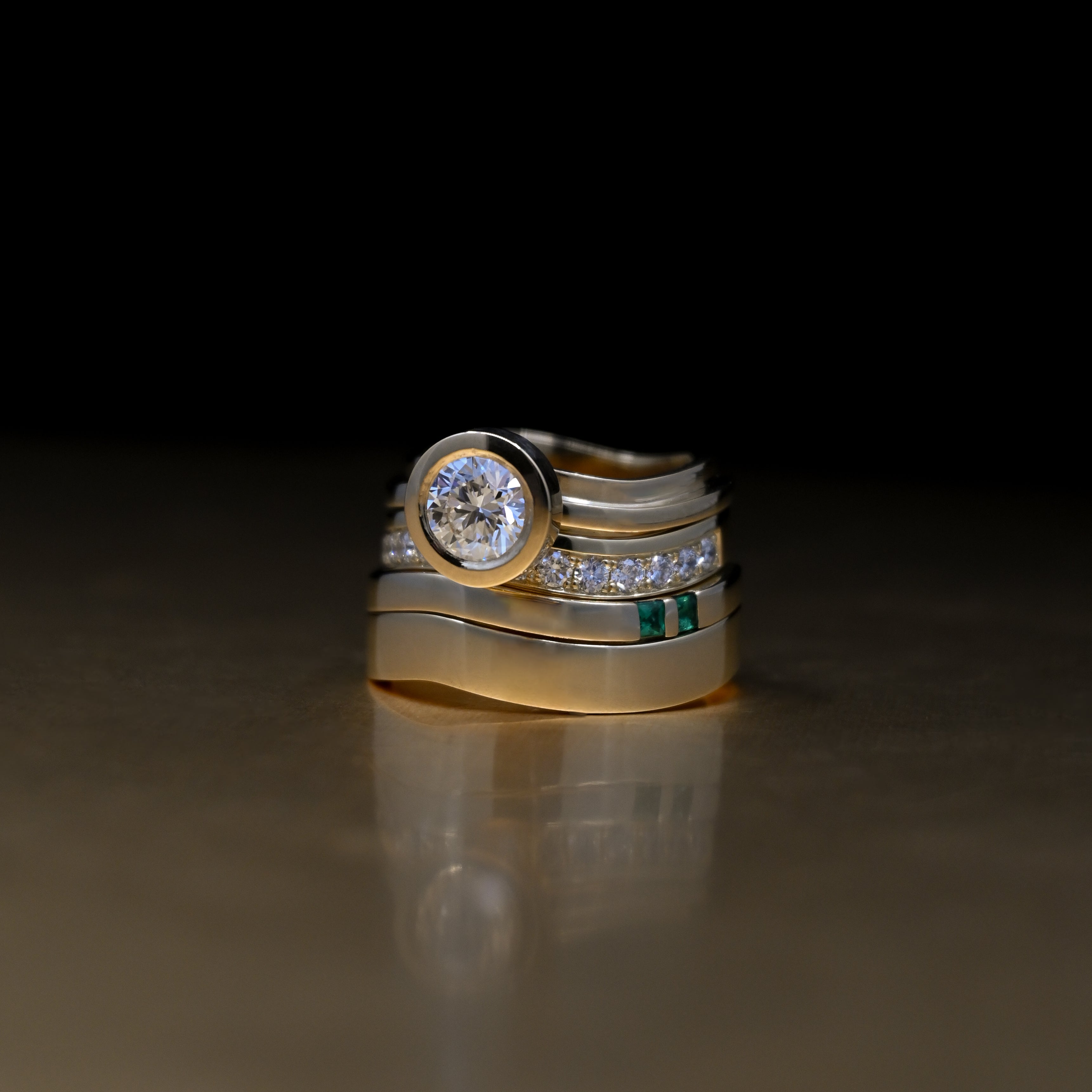 wedding rings for bride and groom cheshire UK