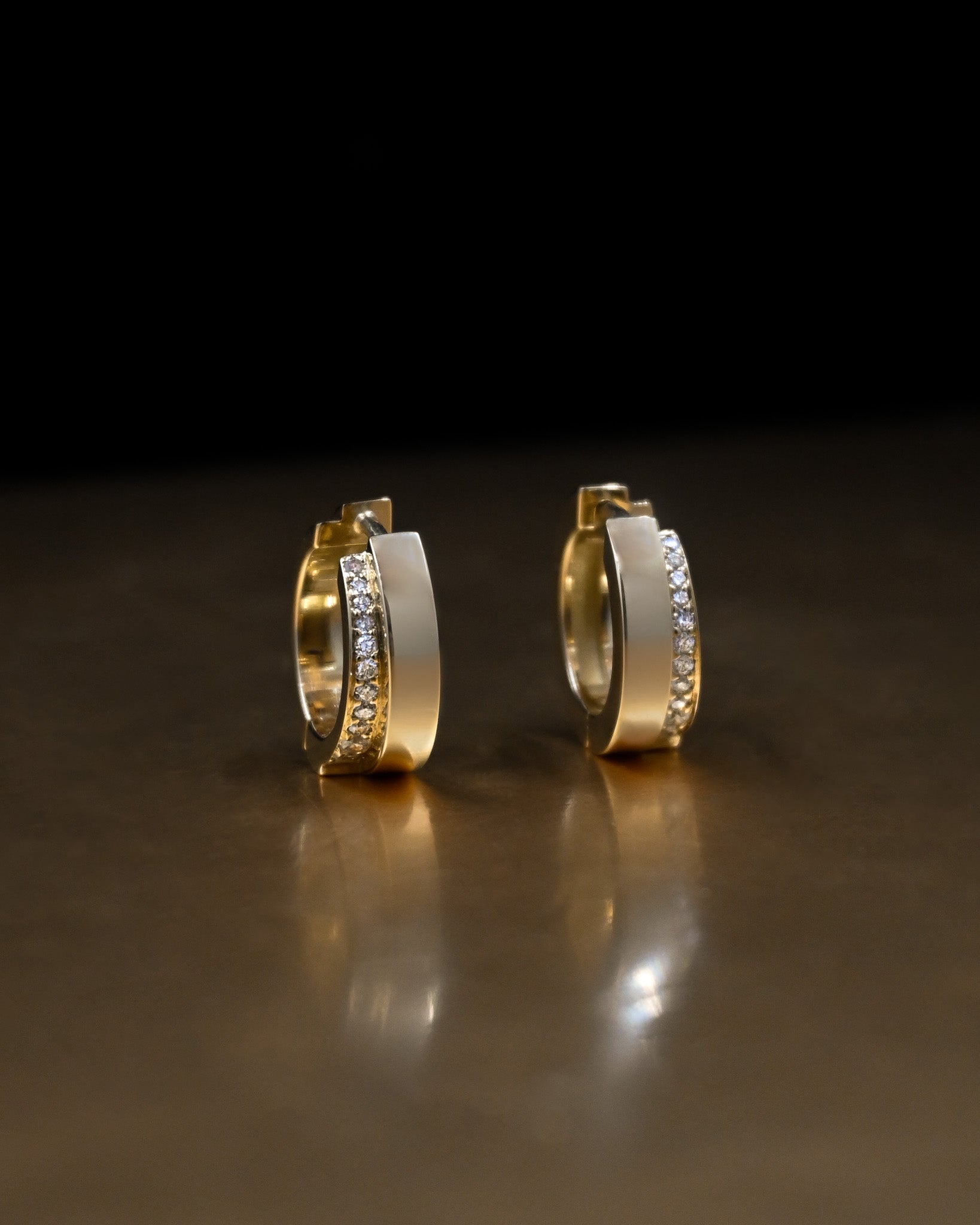 diamond hoop earrings bespoke jewellery Cheshire UK