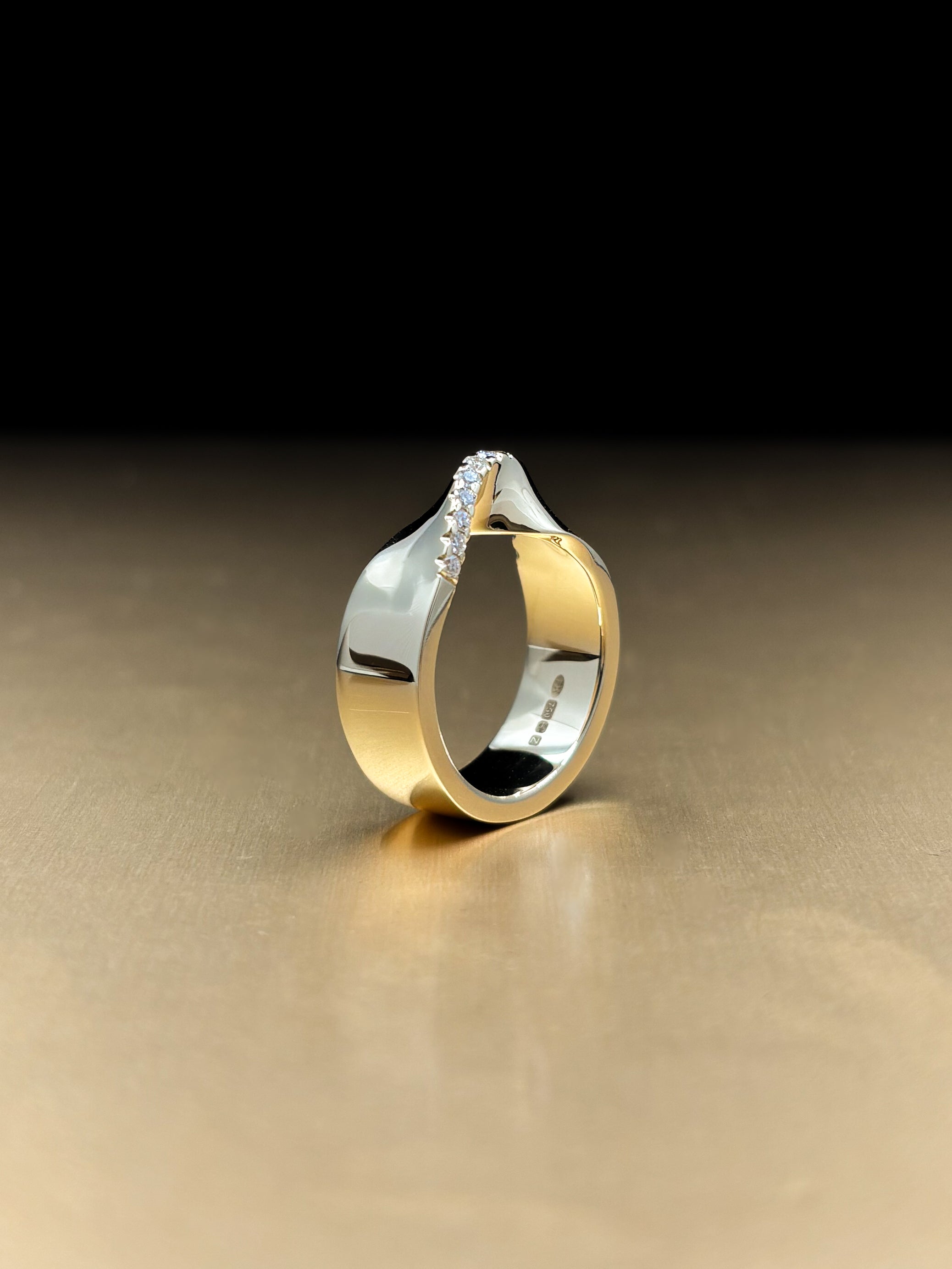 Chunky Gold Engagement Ring, Bespoke jewellery designer in Tarporley, Cheshire