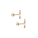 LOKA Gold Twisted Post Earrings