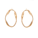 LARGE LOKA CONTOUR EARRINGS GOLD