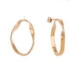 LARGE LOKA CONTOUR EARRINGS GOLD