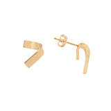 LOKA FOLDED STUD EARRING GOLD