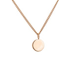 fairmined gold disc necklace