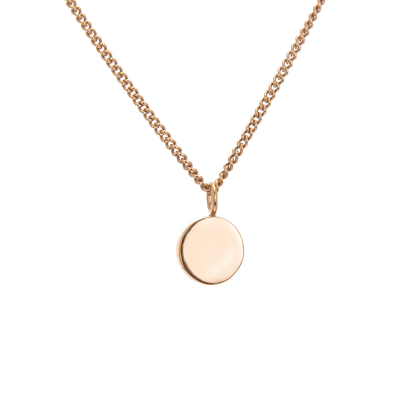 fairmined gold disc necklace