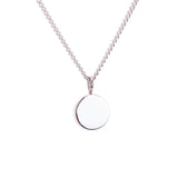 AMATI SILVER SMALL DISC NECKLACE