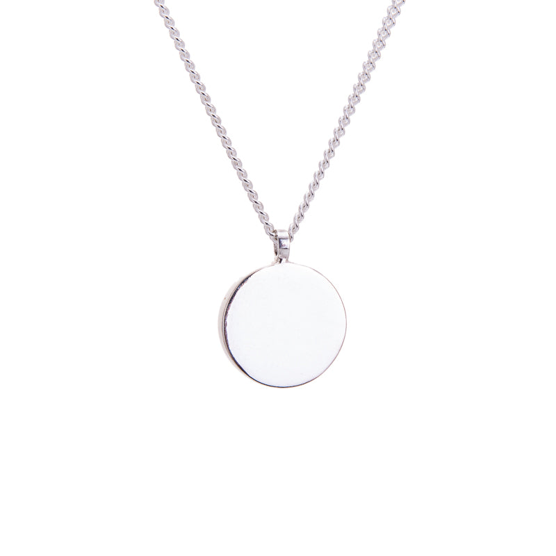 Amati Recycled Silver Disc Necklace