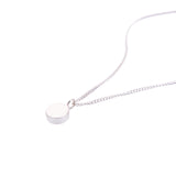 AMATI SILVER SMALL DISC NECKLACE