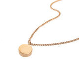 AMATI GOLD SMALL DISC NECKLACE