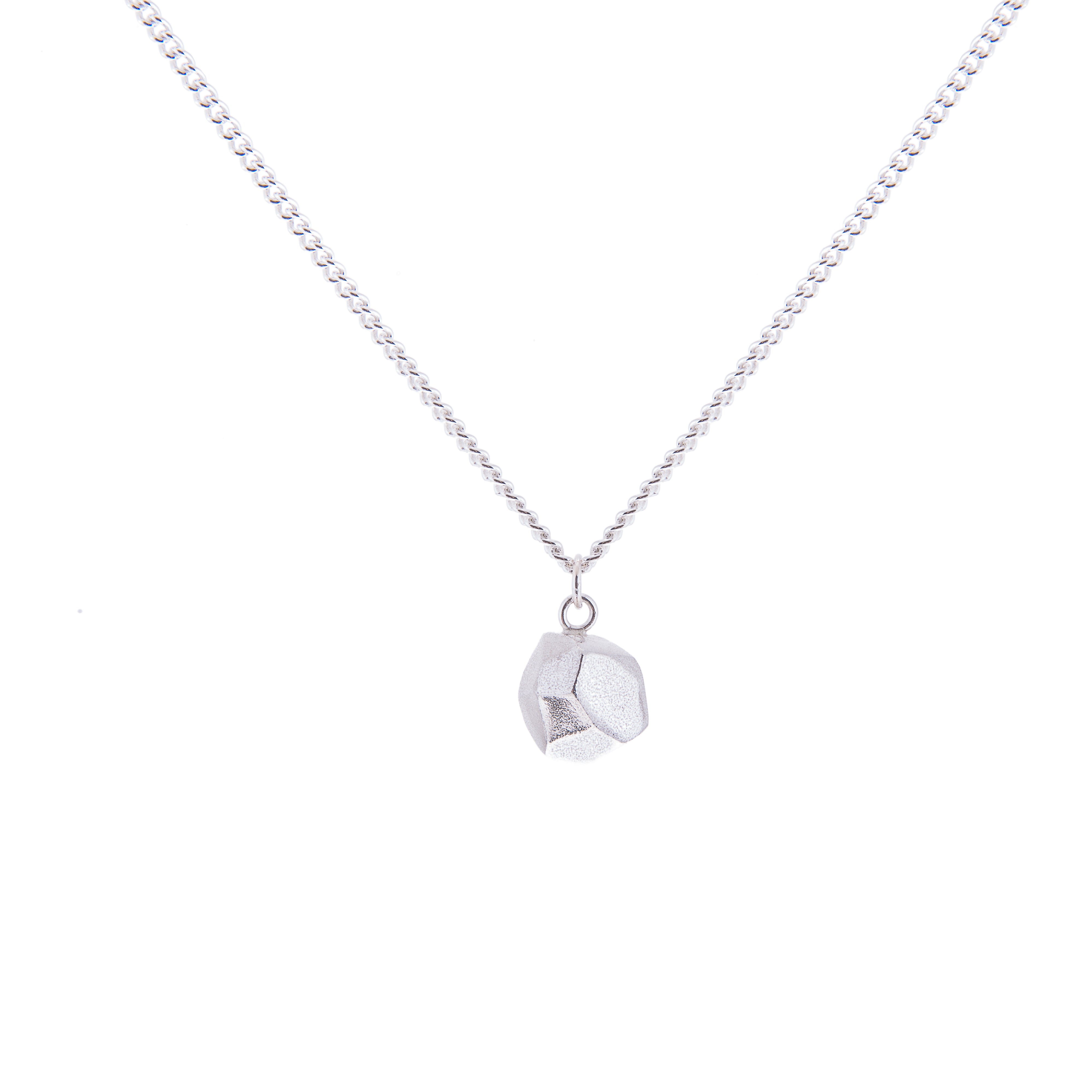 Big Mani Recycled Silver Pendant Necklace