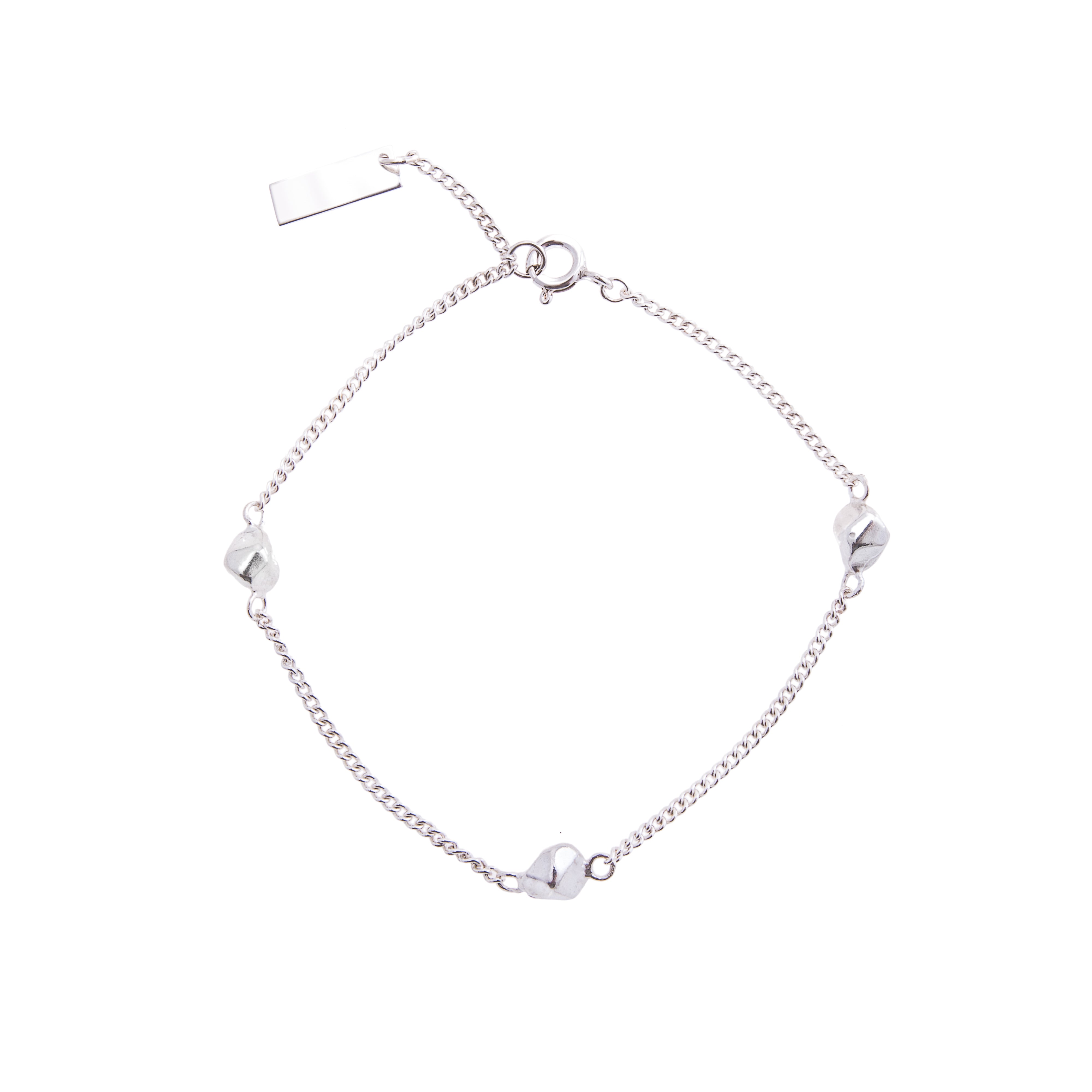 Mani Recycled Silver Charm Bracelet