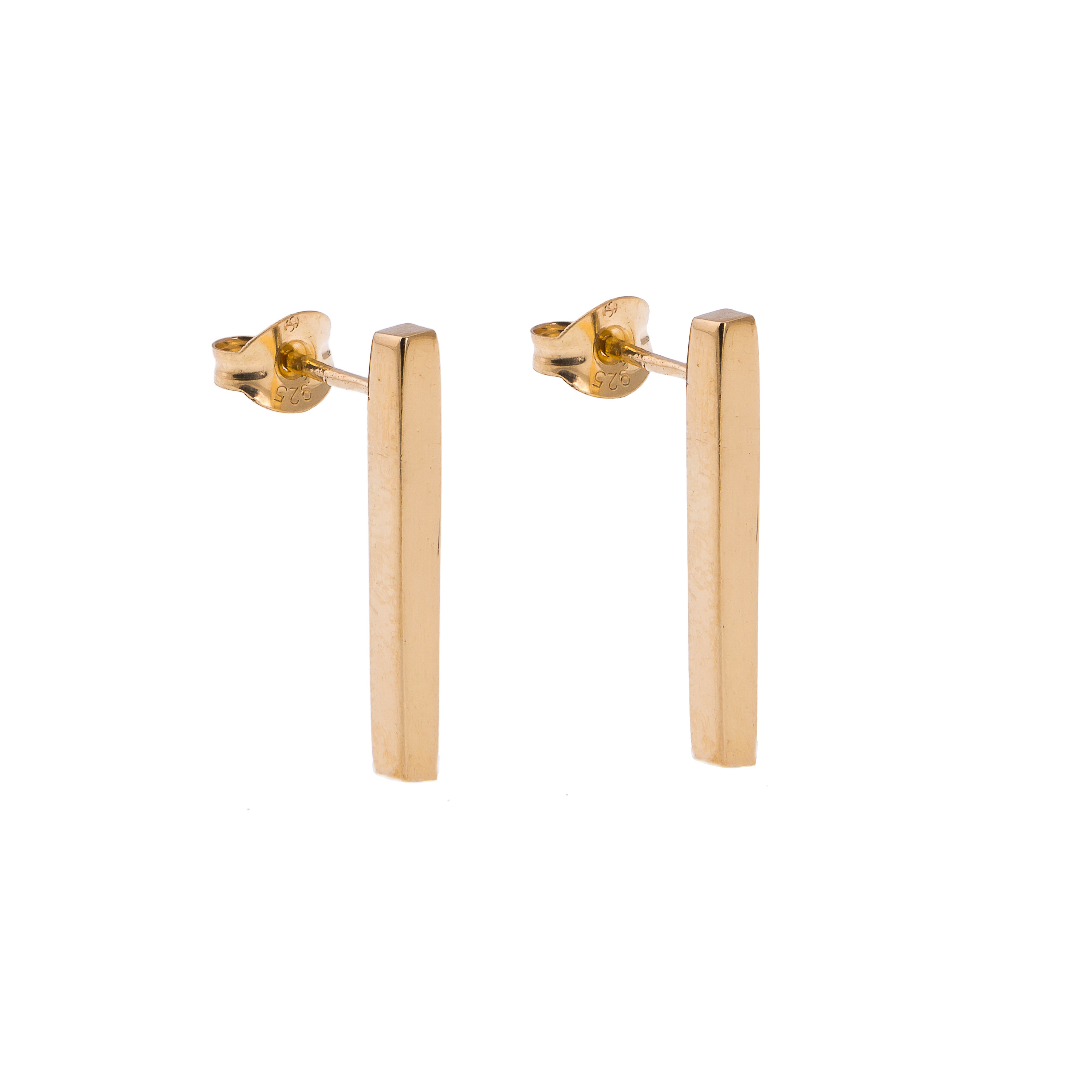 Koti Gold Bar Earrings