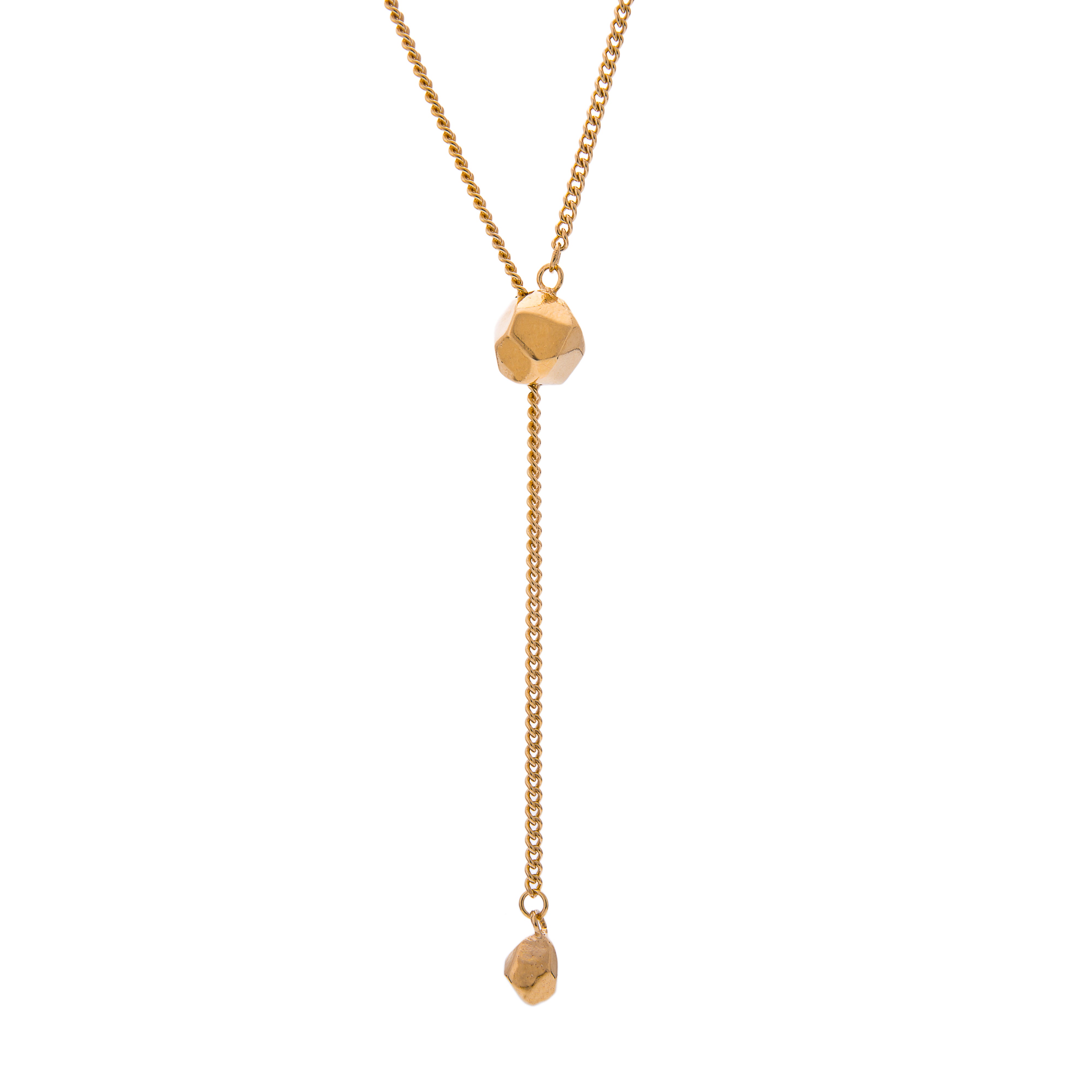 Mani Gold Adjustable Pendant Necklace