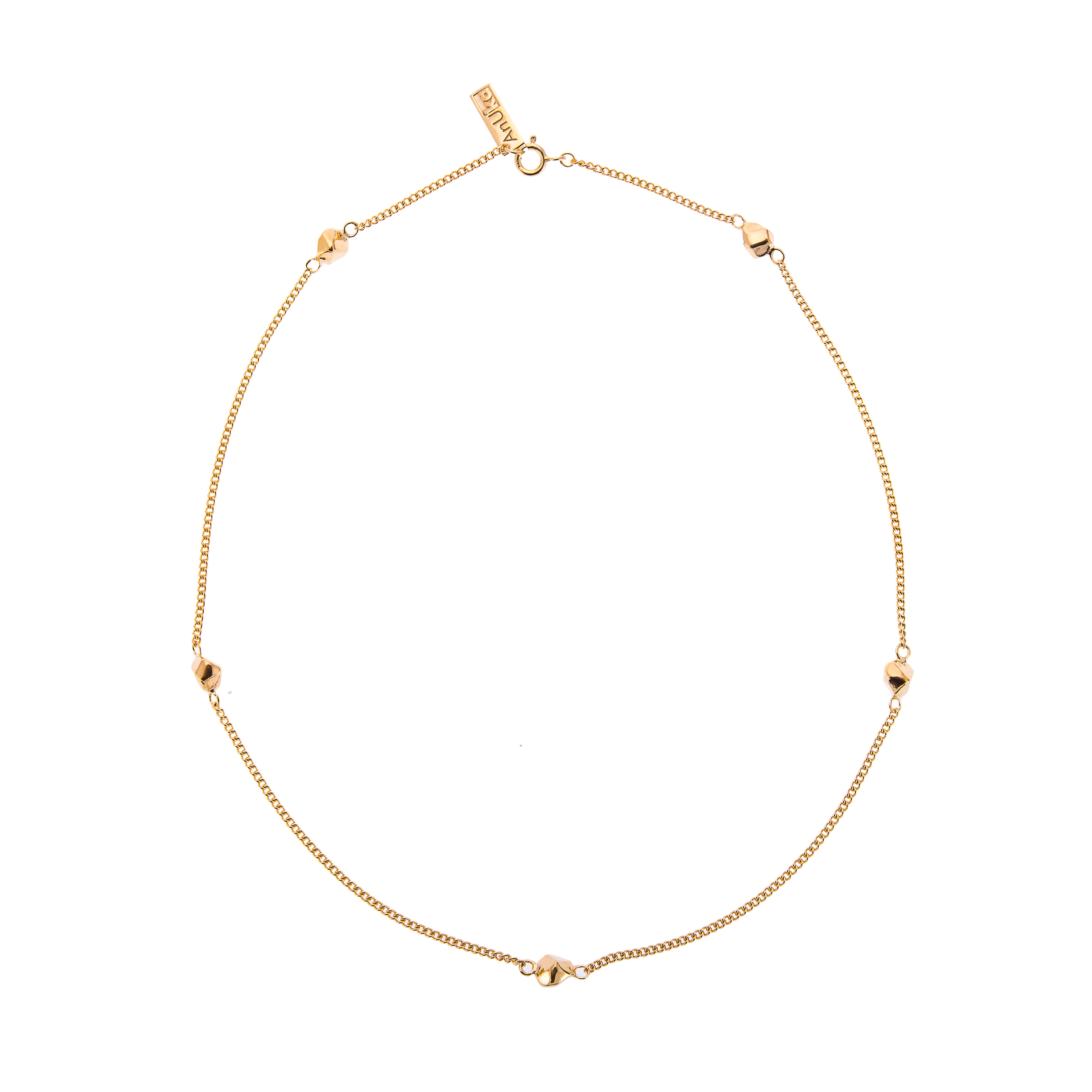 Mani Gold Charm Necklace