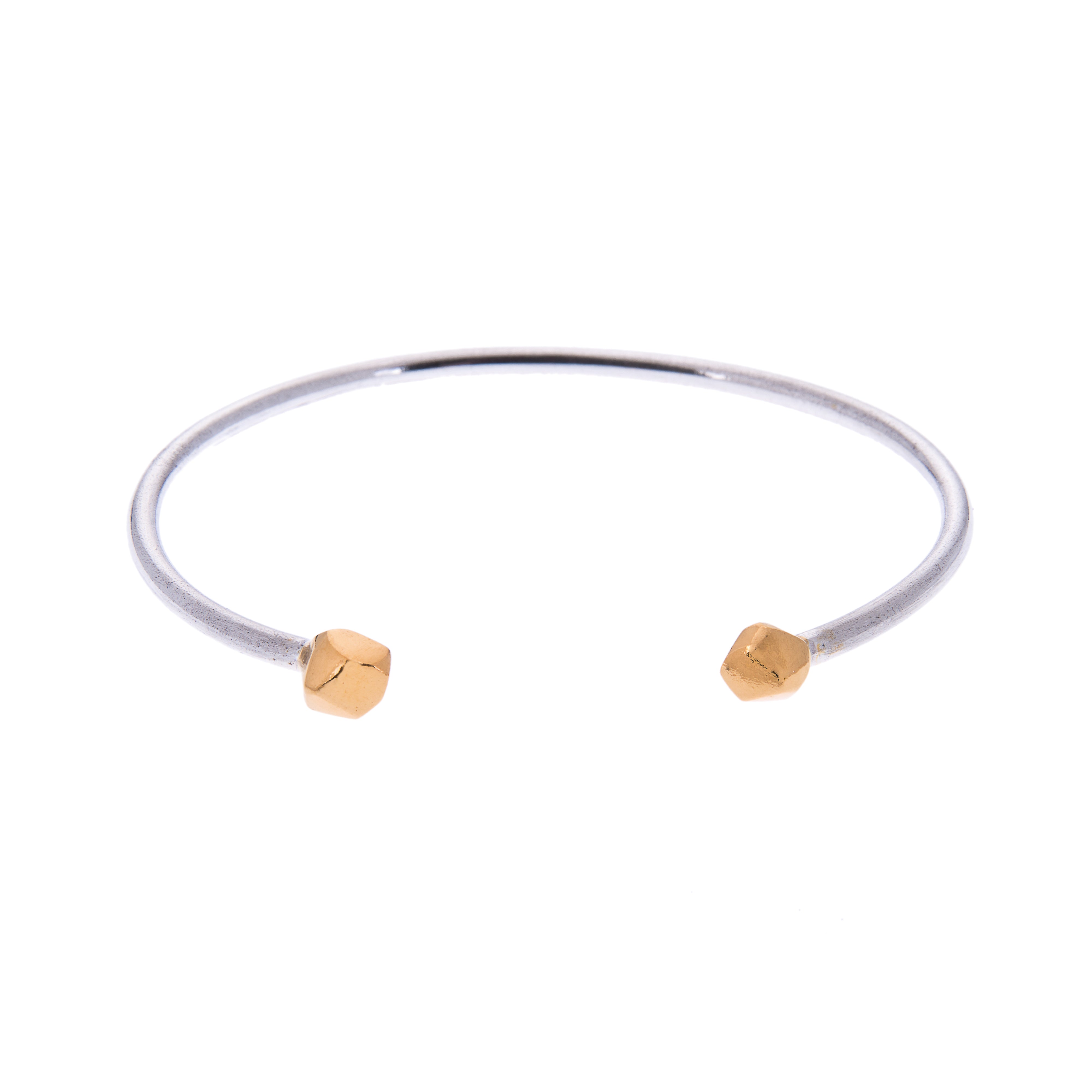 Mani Recycled Silver Cuff Bangle Bracelet