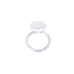 contemporary silver ring