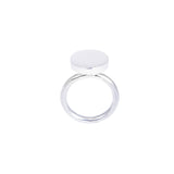 contemporary silver ring