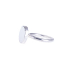 contemporary silver ring