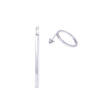 AMATI SILVER 2 WAY EARRING WITH BAR