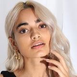 LARGE LOKA CONTOUR EARRINGS GOLD