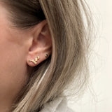 KOTI gold crawler earrings