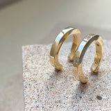 Round Recycled Gold Ear Cuff