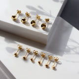GOLD MANI STUDS