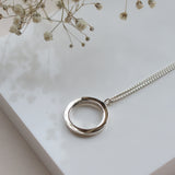 AMATI NEGATIVE DISC NECKLACE