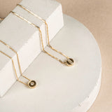 ADARA DISC NECKLACE SINGLE DIAMOND